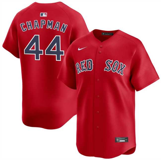 Men%27s Boston Red Sox #44 Aroldis Chapman Red 2025 Alternate Limited Stitched Jersey Dzhi->baltimore orioles->MLB Jersey